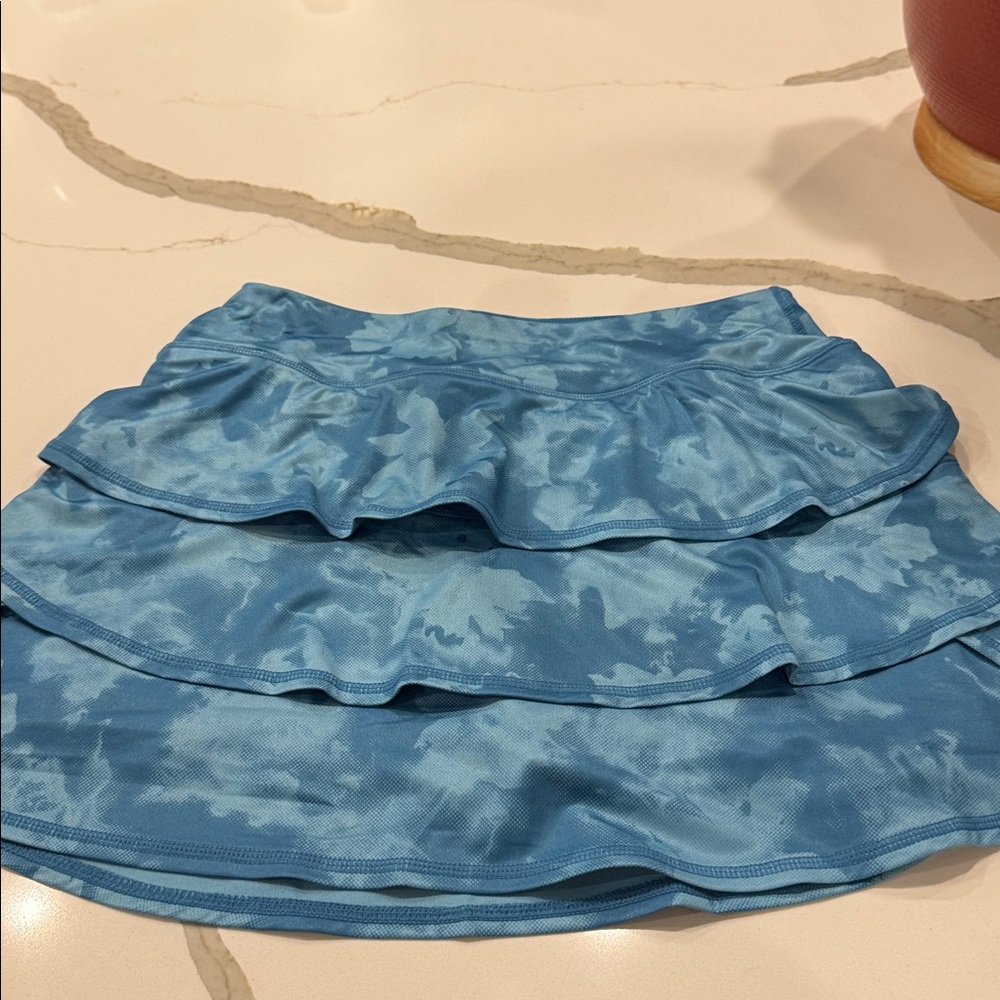 Ideology Blue Ruffled Skort